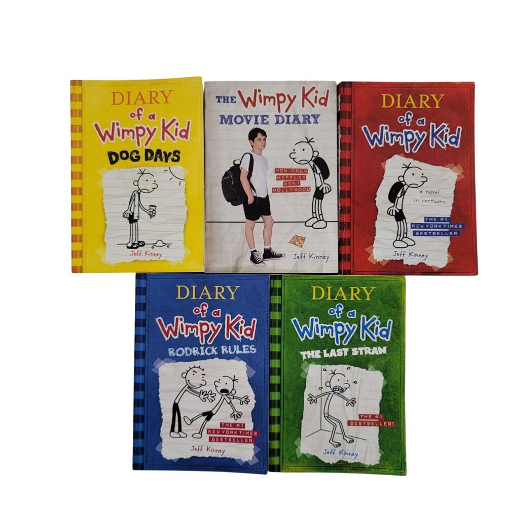 Diary of a Wimpy Kid Books Lot of 5 - Jeff‎ Kinney